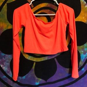 Off shoulder crop top